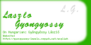 laszlo gyongyossy business card